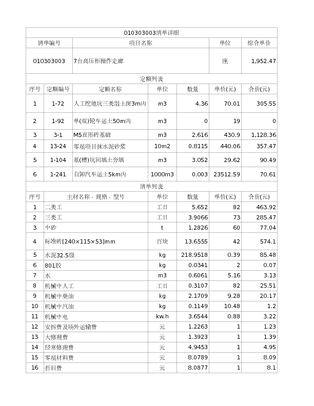 010303003  7台高压柜操作走廊