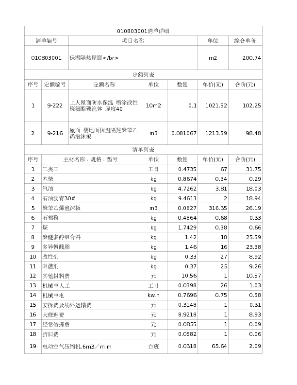 010803001  保温隔热屋面</br>