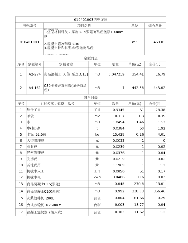 010401003  满堂基础