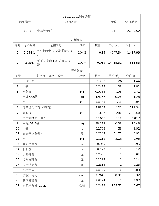 020102001  青石板地面