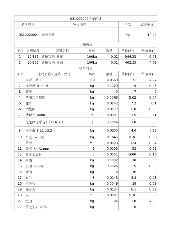 031002002  设备支架