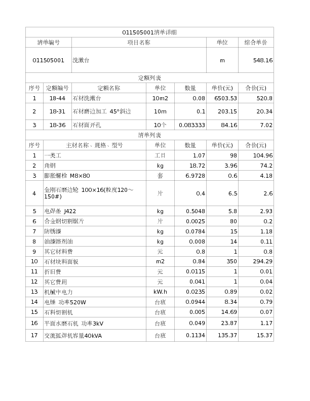 011505001  洗漱台