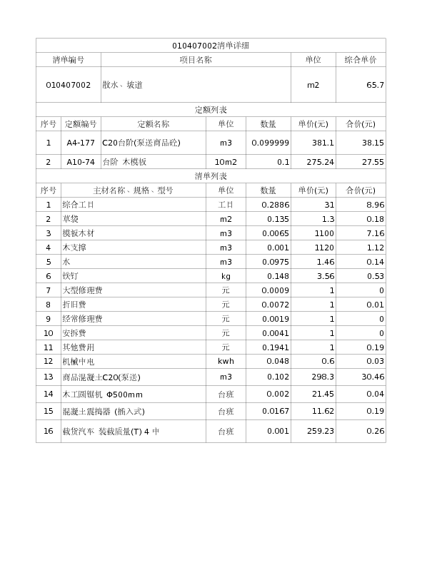 010407002  散水、坡道