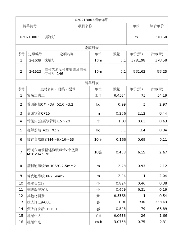 030213003  装饰灯