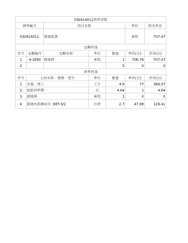 030414011  接地装置