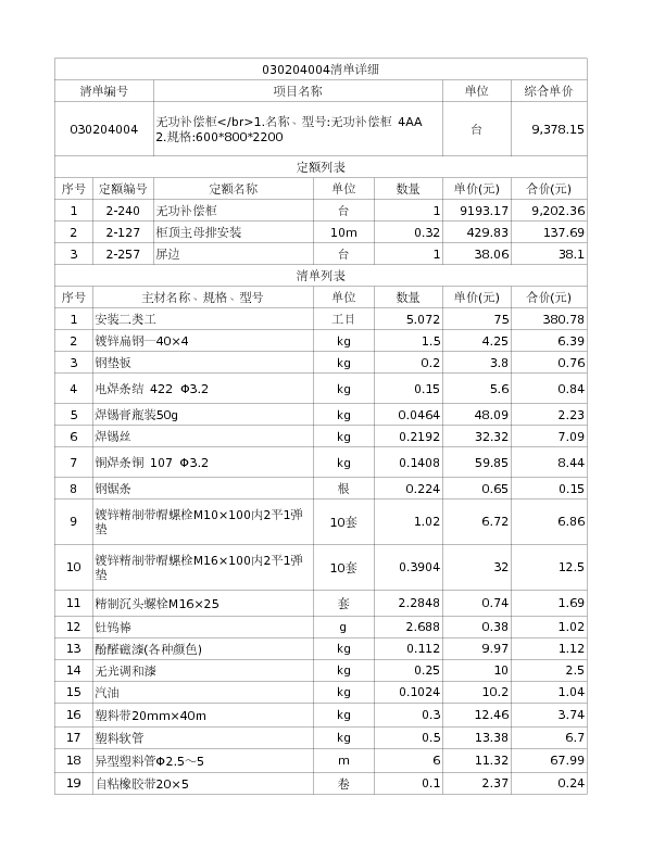030204004  馈线柜