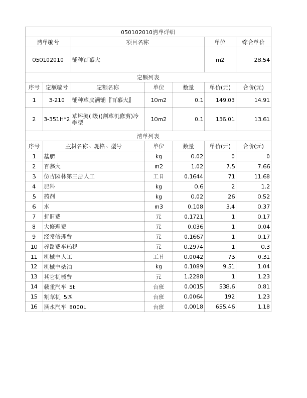 050102010  铺种百慕大