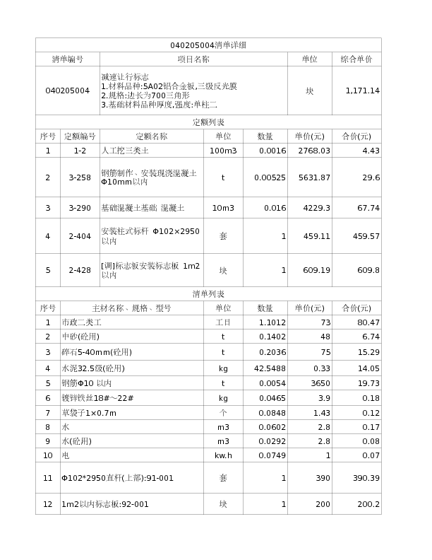 040205004  减速让行标志