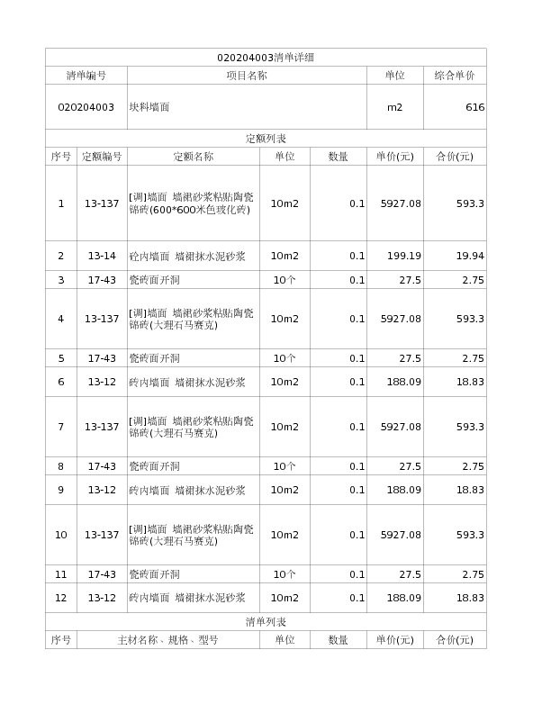 020204003  块料墙面