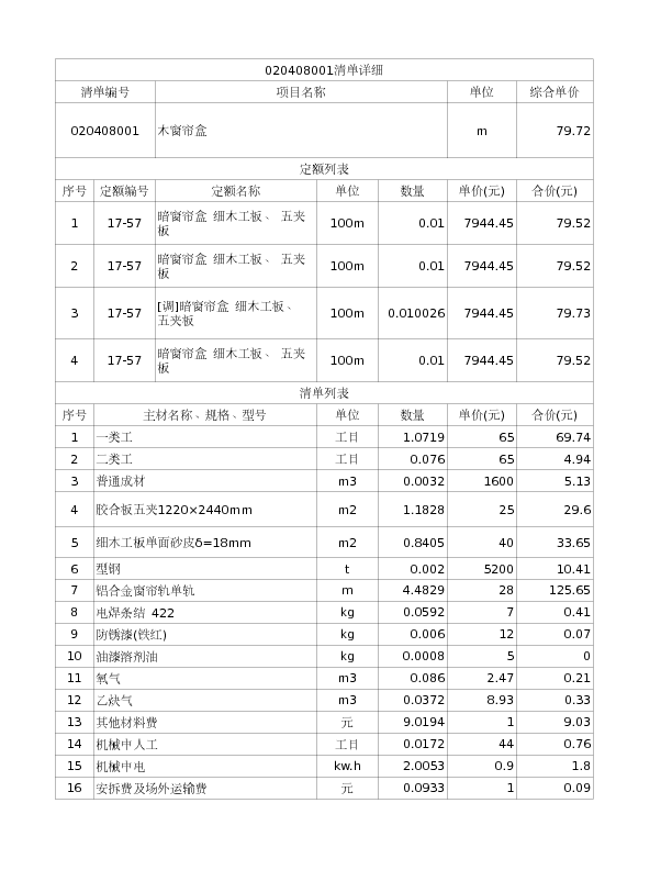 020408001  木窗帘盒