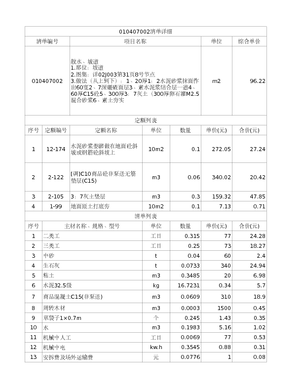 010407002  散水、坡道
