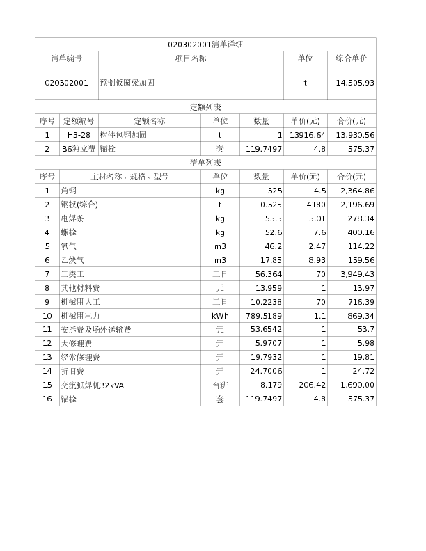 020302001  预制板圈梁加固