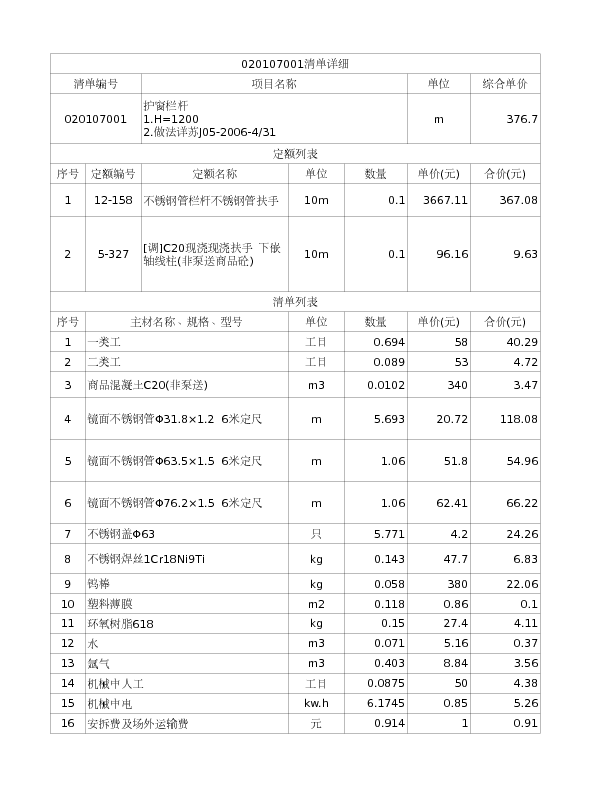020107001  护窗栏杆