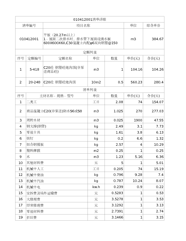 010412001  平板（20.27m以上）