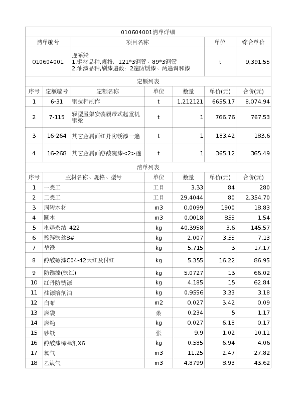 010604001  连系梁