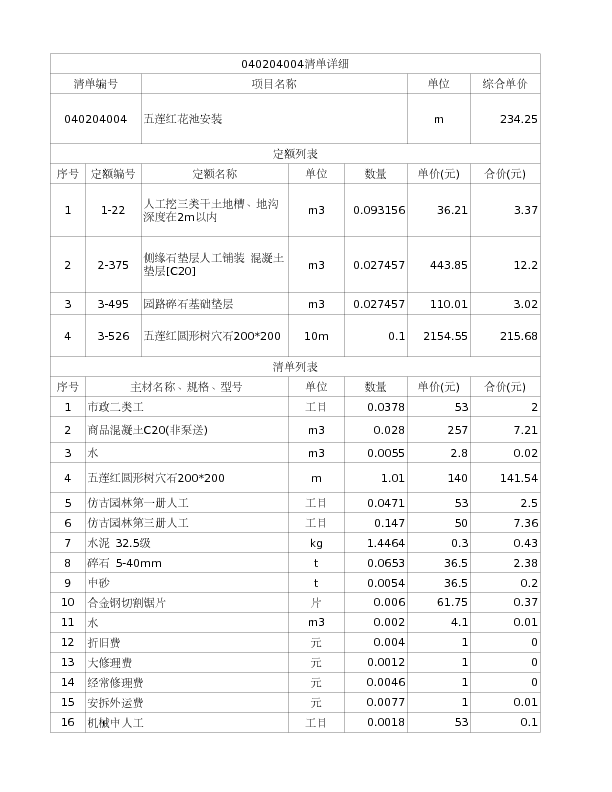 040204004  五莲红花池安装